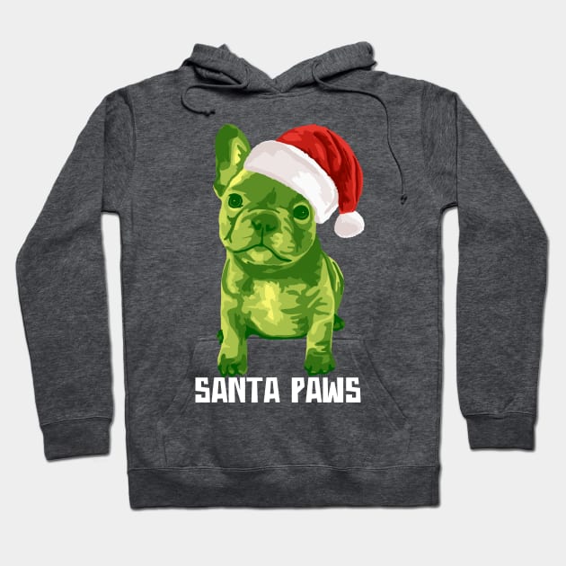 Christmas French Bulldog Puppy Hoodie by Slightly Unhinged